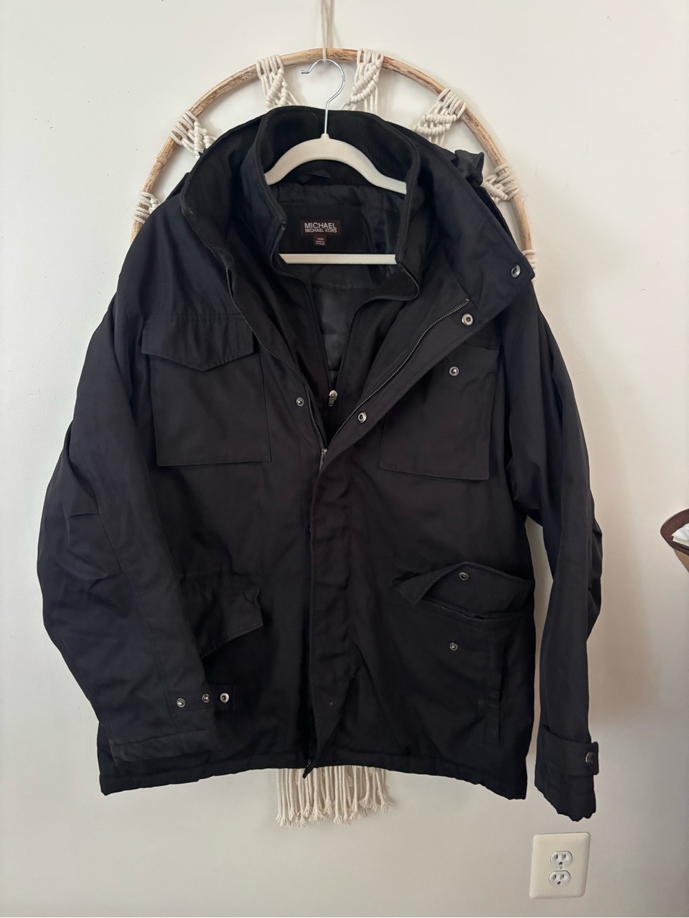 Michael Kors Men's Black Field Jacket